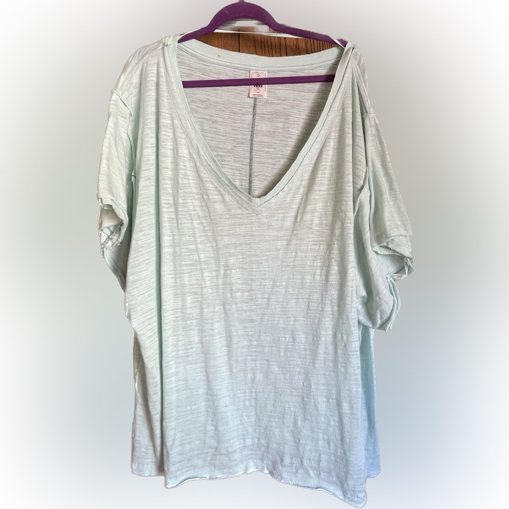 We the Free Slub Raw Hem Tshirt